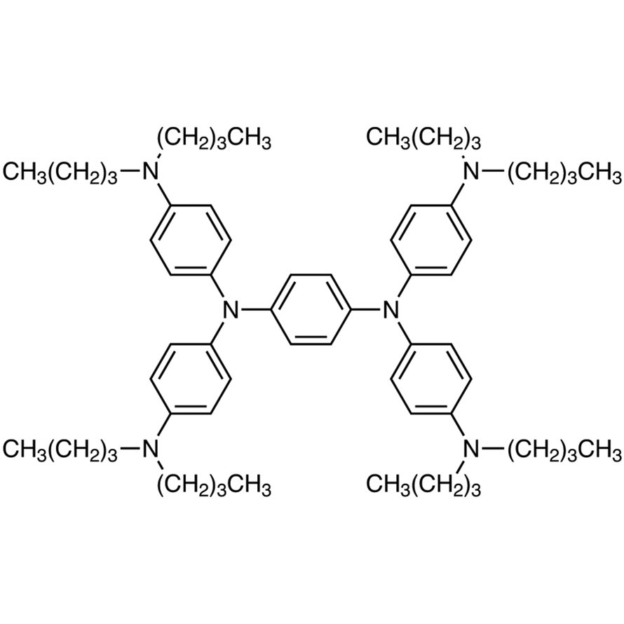 N,N,N',N'-Tetrakis[4-(dibutylamino)phenyl]-1,4-phenylenediamine >98.0%(HPLC) - CAS 4182-80-3