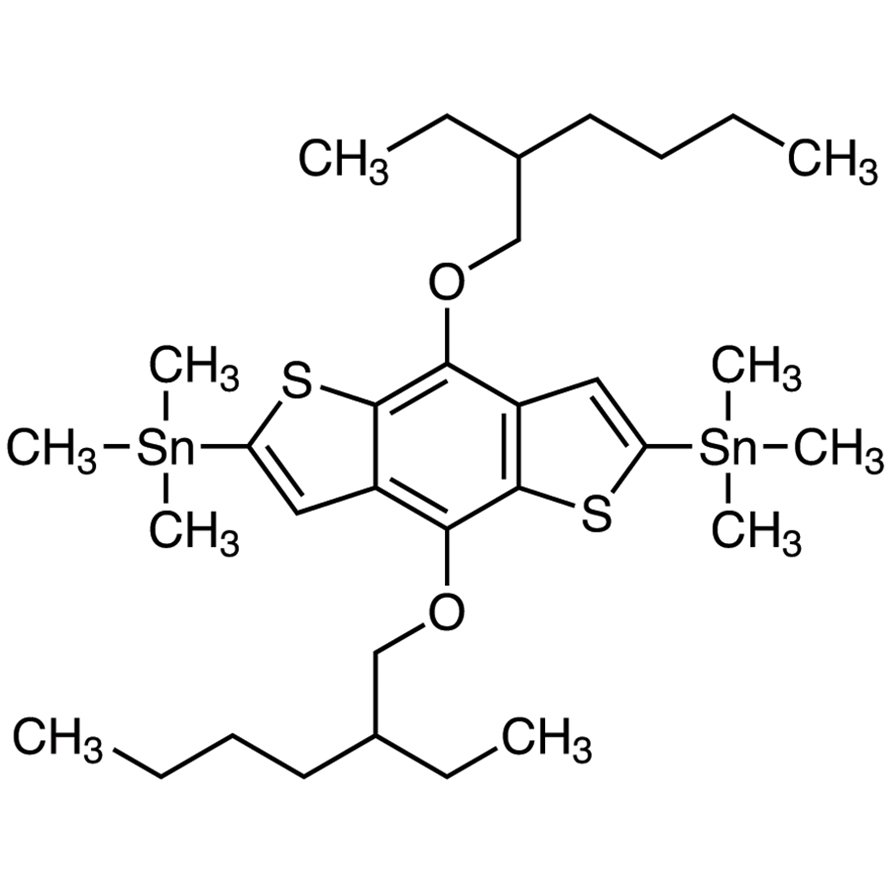 4,8-Bis[(2-ethylhexyl)oxy]-2,6-bis(trimethylstannyl)benzo[1,2-b:4,5-b']dithiophene >97.0%(HPLC) - CAS 1160823-78-8