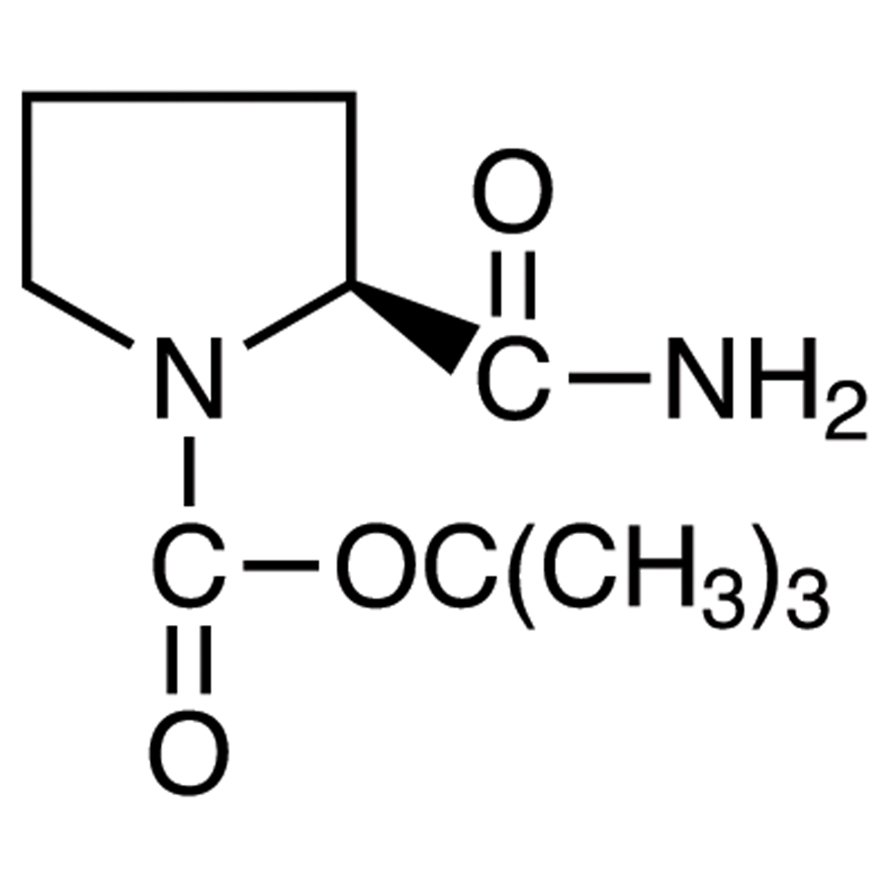 N-(tert-Butoxycarbonyl)-L-prolinamide >98.0%(HPLC)(N) - CAS 35150-07-3