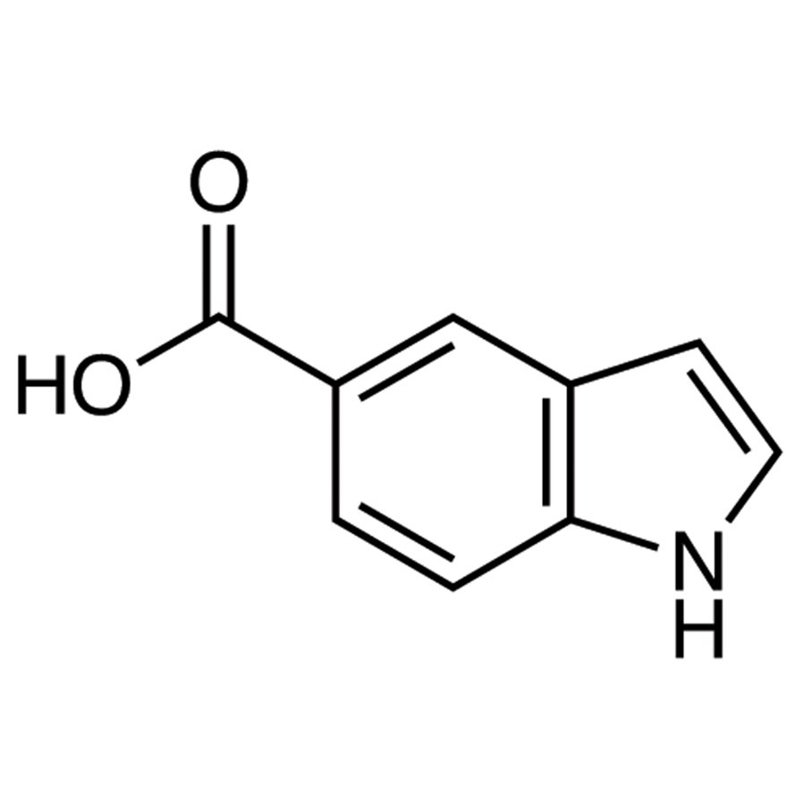 Indole-5-carboxylic Acid >98.0%(GC)(T) - CAS 1670-81-1