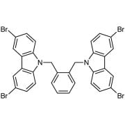 1,2-Bis[(3,6-dibromo-9H-carbazol-9-yl)methyl]benzene >98.0%(HPLC) - CAS 222166-46-3