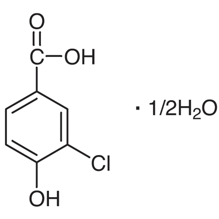 3-Chloro-4-hydroxybenzoic Acid Hemihydrate >98.0%(T) - CAS 3964-58-7