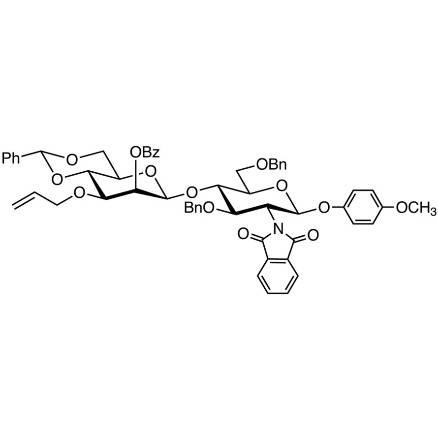 Man[2Bz,3All,46Bzd]β(1-4)GlcNPhth[36Bn]-β-MP  - CAS 2064311-96-0