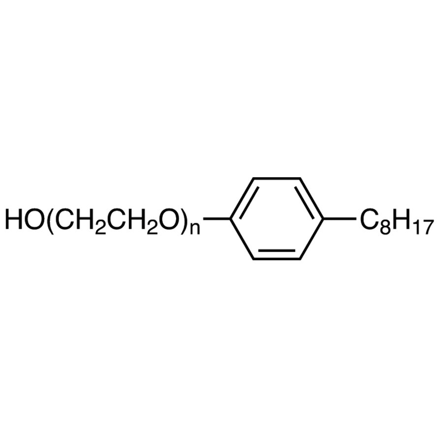 Polyethylene Glycol Mono-4-octylphenyl Ether (n=approx. 10) [for Biochemical Research]  - CAS 9002-93-1