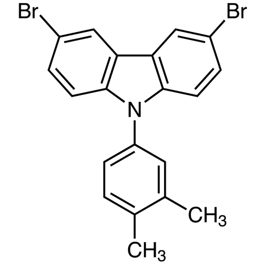 3,6-Dibromo-9-(3,4-dimethylphenyl)-9H-carbazole >98.0%(HPLC)(N) - CAS 1786404-06-5
