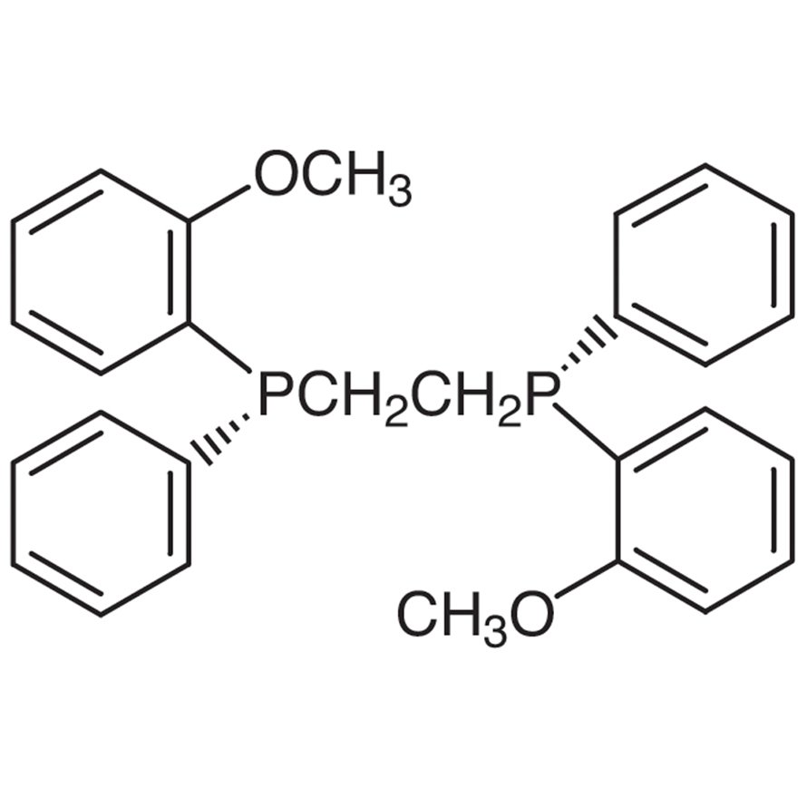 (R,R)-1,2-Bis[(2-methoxyphenyl)phenylphosphino]ethane >97.0%(GC)(T) - CAS 55739-58-7