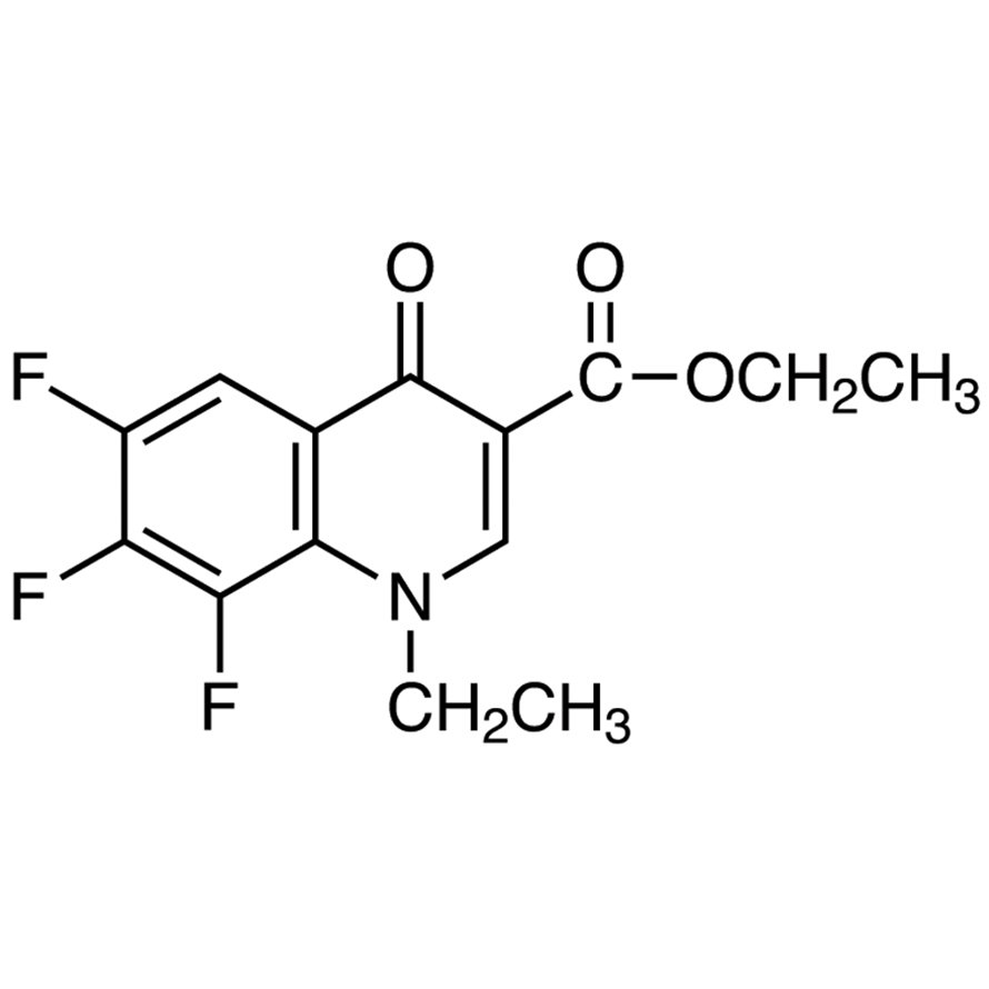 Ethyl 1-Ethyl-6,7,8-trifluoro-1,4-dihydro-4-oxo-3-quinolinecarboxylate >98.0%(GC) - CAS 100501-62-0