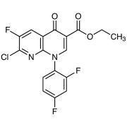 Ethyl 7-Chloro-1-(2,4-difluorophenyl)-6-fluoro-4-oxo-1,4-dihydro-1,8-naphthyridine-3-carboxylate >98.0%(HPLC)(N) - CAS 100491-29-0