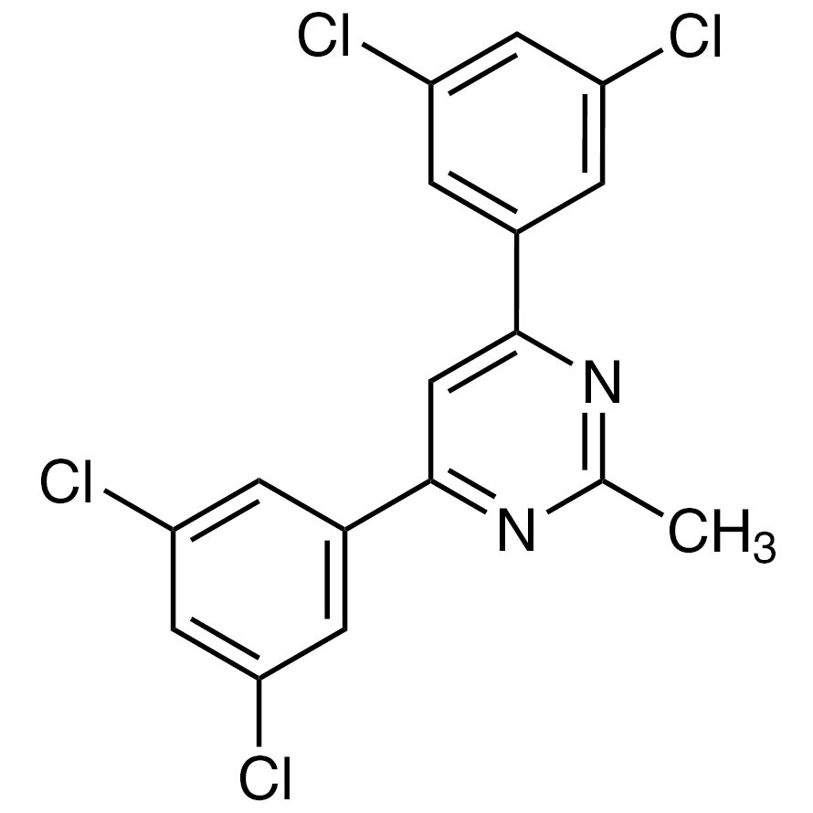 4,6-Bis(3,5-dichlorophenyl)-2-methylpyrimidine >98.0%(HPLC)(N) - CAS 1030380-50-7