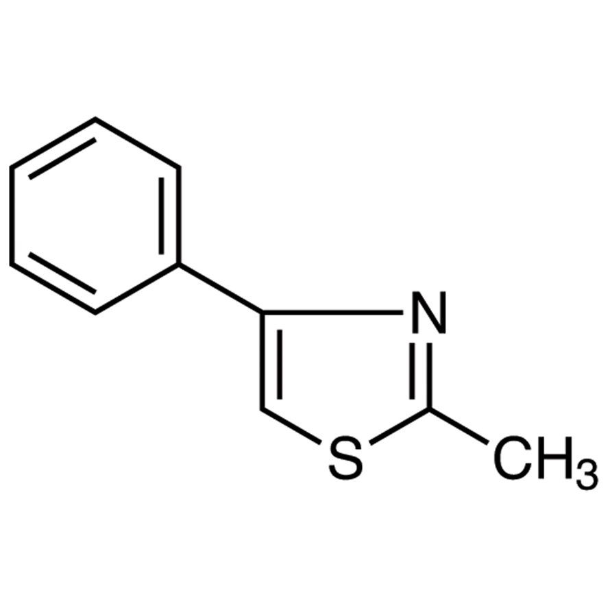 2-Methyl-4-phenylthiazole >98.0%(GC) - CAS 1826-16-0
