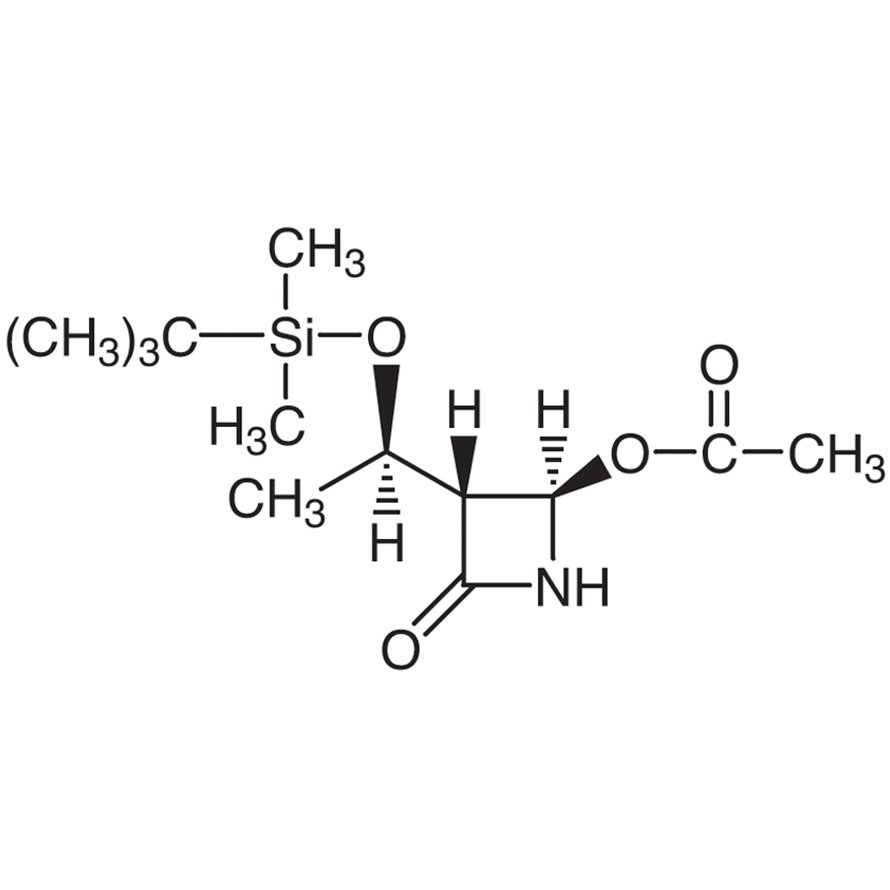 (3R,4R)-4-Acetoxy-3-[(R)-(tert-butyldimethylsilyloxy)ethyl]-2-azetidinone >98.0%(N) - CAS 76855-69-1