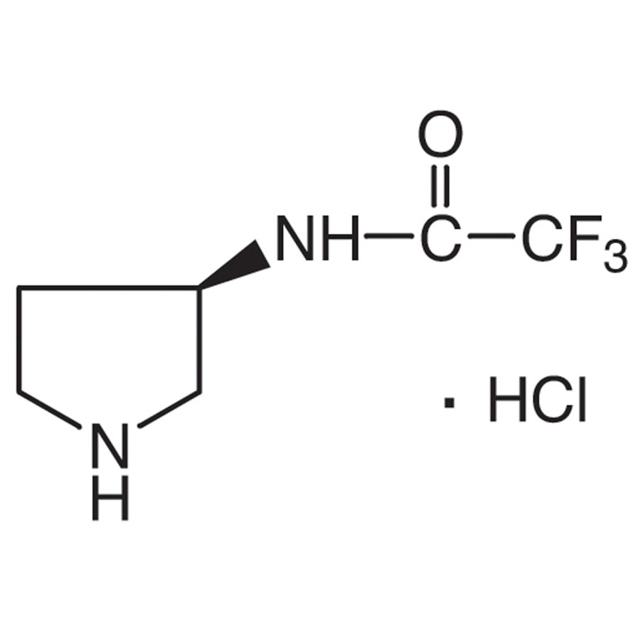 (3R)-(+)-3-(Trifluoroacetamido)pyrrolidine Hydrochloride >98.0%(T) - CAS 141043-16-5