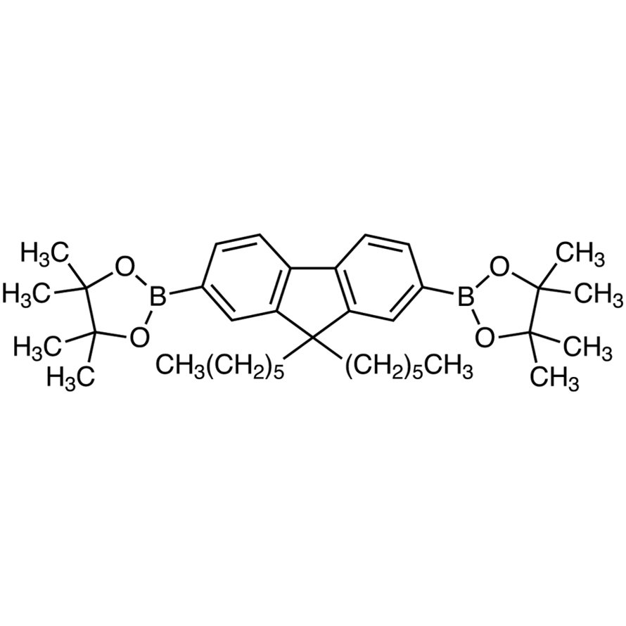 2,7-Bis(4,4,5,5-tetramethyl-1,3,2-dioxaborolan-2-yl)-9,9-dihexylfluorene >98.0%(HPLC) - CAS 254755-24-3