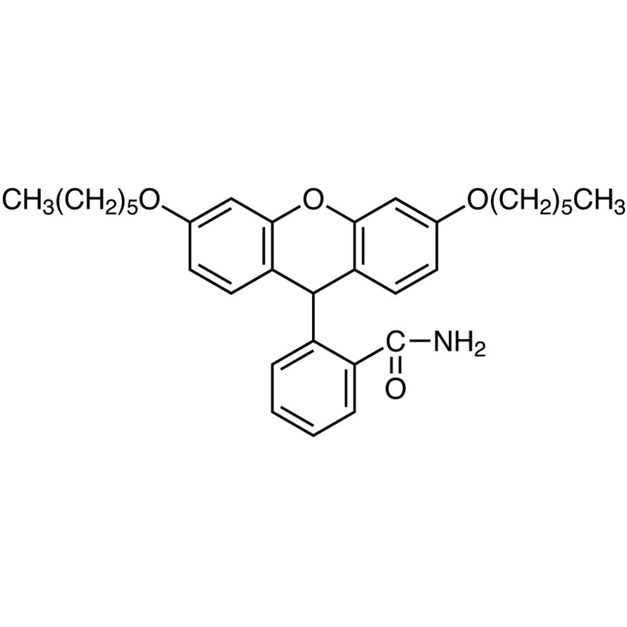 2-(3,6-Dihexyloxyxanthen-9-yl)benzamide >97.0%(HPLC)(N) - CAS 1820618-83-4