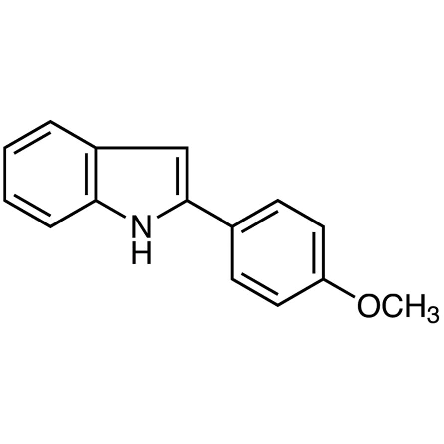 2-(4-Methoxyphenyl)indole >98.0%(GC) - CAS 5784-95-2