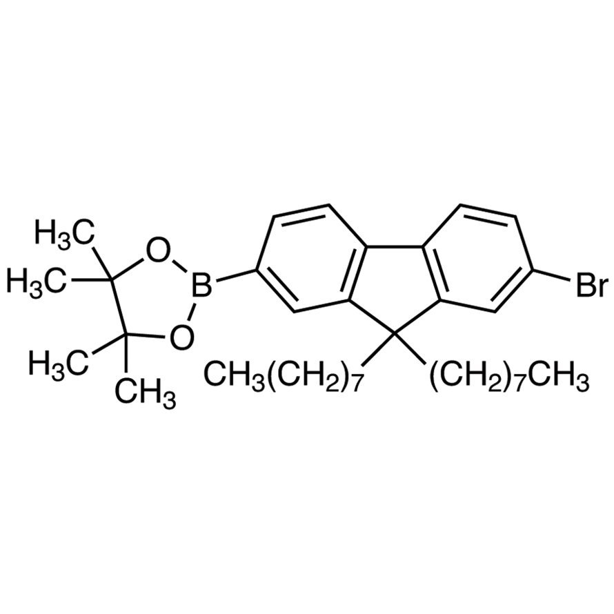 2-(7-Bromo-9,9-di-n-octyl-9H-fluoren-2-yl)-4,4,5,5-tetramethyl-1,3,2-dioxaborolane >98.0%(T) - CAS 620624-96-6