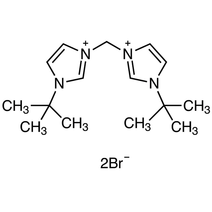 3,3'-Methylenebis(1-tert-butyl-3-imidazolium Bromide) >98.0%(N) - CAS 247902-48-3