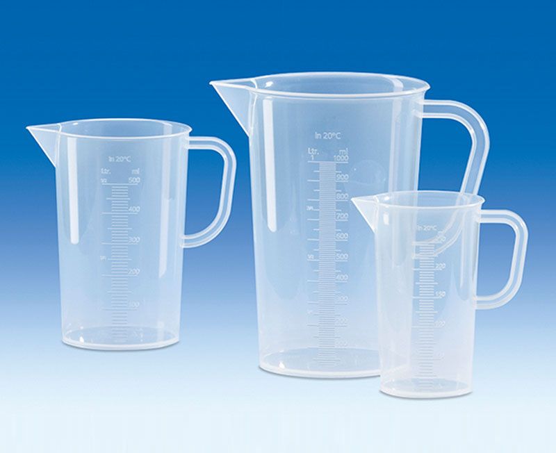 Beher-Kulplu, Plastik (Pp) Mat, Taksimatları, Baskılı   50 ml