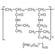 Poly[[N-isopropylacrylamide-co-[N-[3-(dodecyldimethylammonio)propyl]acrylamide]]phosphotungstate]