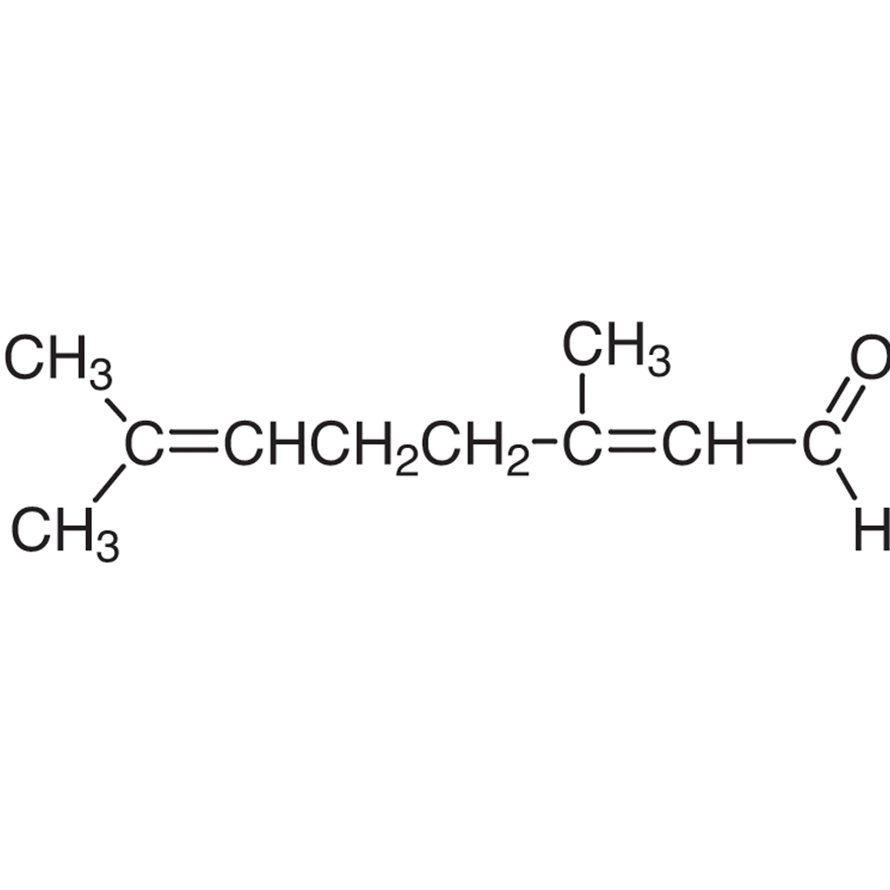 Citral (cis- and trans- mixture) >96.0%(GC) - CAS 5392-40-5