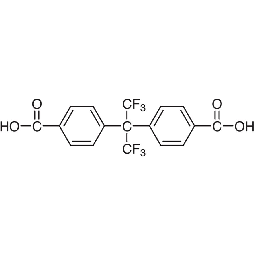 2,2-Bis(4-carboxyphenyl)hexafluoropropane >98.0%(GC)(T) - CAS 1171-47-7