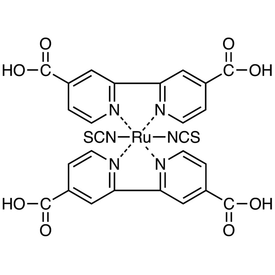 Bis(isothiocyanato)bis(2,2'-bipyridyl-4,4'-dicarboxylato)ruthenium(II) >85.0%(HPLC) - CAS 141460-19-7