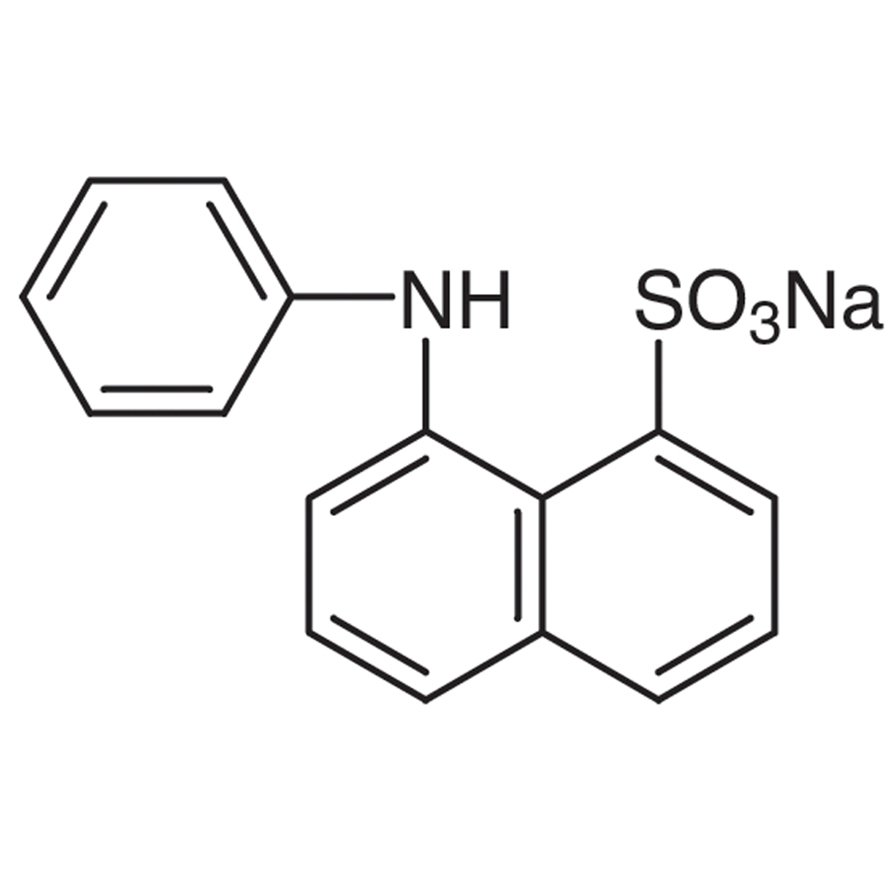 ANS-Na (=Sodium 8-Anilino-1-naphthalenesulfonate) [Hydrophobic fluorescent probe] >97.0%(HPLC)(N) - CAS 1445-19-8