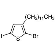 2-Bromo-3-dodecyl-5-iodothiophene (stabilized with Copper chip) >95.0%(GC) - CAS 306769-48-2