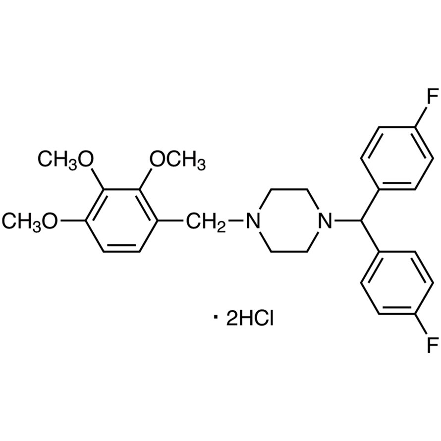 Lomerizine Dihydrochloride >98.0%(T)(HPLC) - CAS 101477-54-7