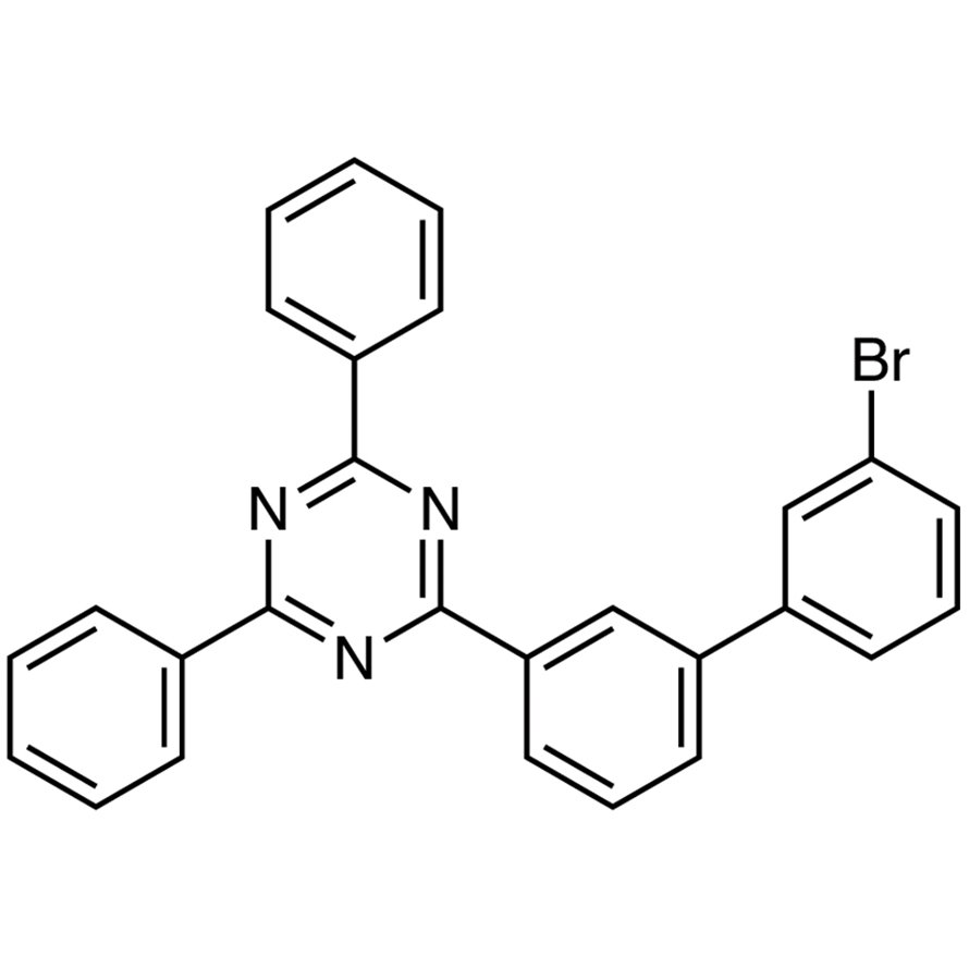 2-[3'-Bromo[1,1'-biphenyl]-3-yl]-4,6-diphenyl-1,3,5-triazine >98.0%(N) - CAS 1606981-69-4
