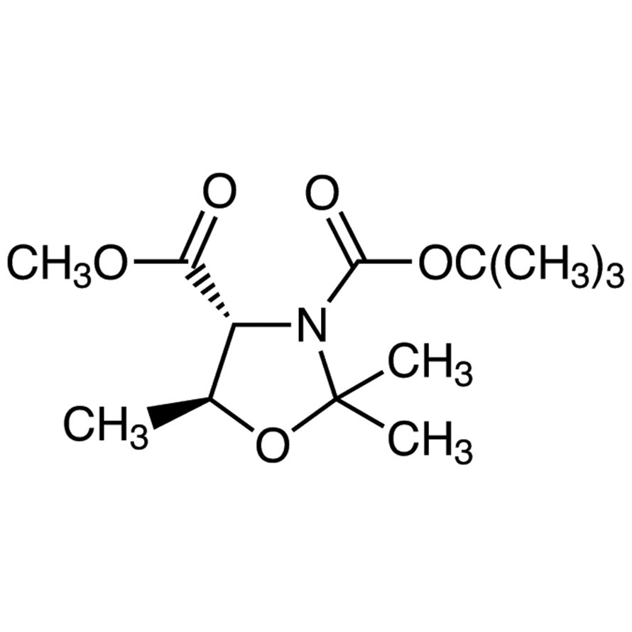 3-tert-Butyl 4-Methyl (4R,5S)-2,2,5-Trimethyloxazolidine-3,4-dicarboxylate >96.0%(GC) - CAS 1013028-26-6