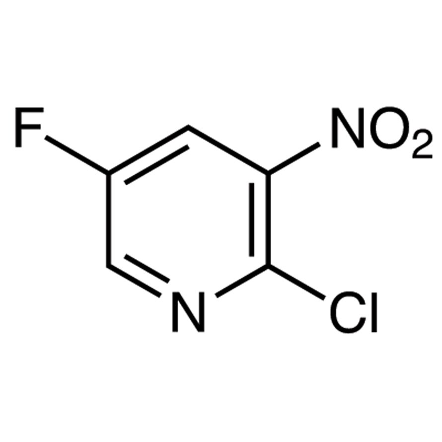 2-Chloro-5-fluoro-3-nitropyridine >98.0%(GC) - CAS 136888-21-6