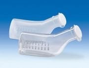 İdrar Şişesi- Kapaklı(Pc) Skalalı - 121° Dereceye Kadar Otoklavlanabilir   1000 ml