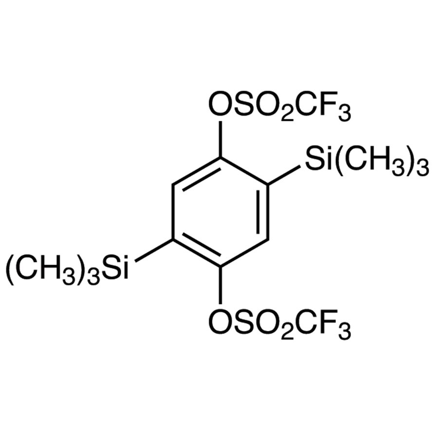 2,5-Bis(trimethylsilyl)-1,4-phenylene Bis(trifluoromethanesulfonate) >98.0%(GC) - CAS 613676-07-6