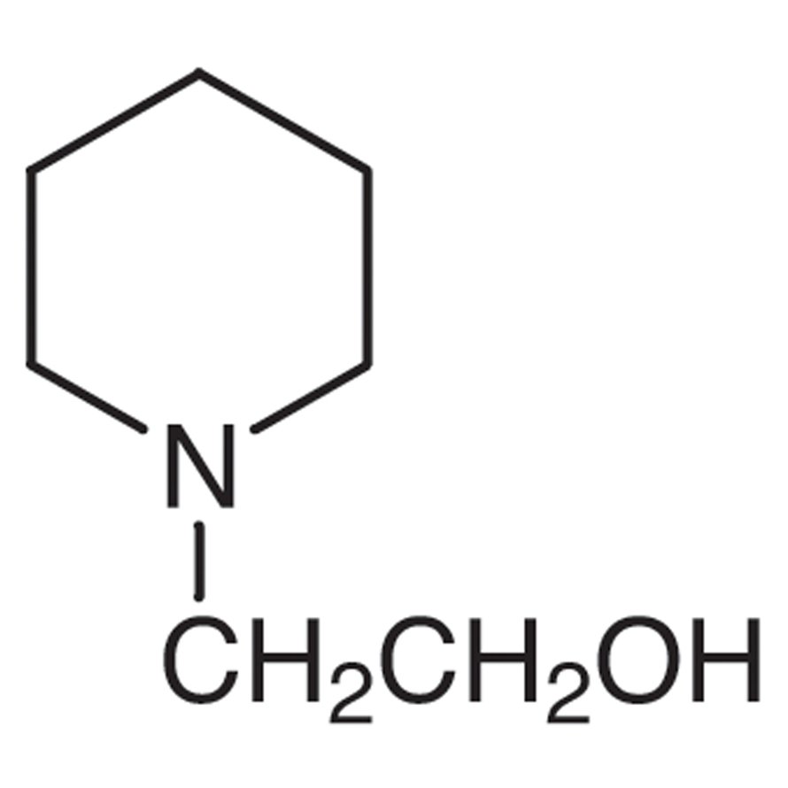 1-Piperidineethanol >98.0%(GC) - CAS 3040-44-6