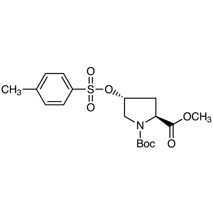 N-(tert-Butoxycarbonyl)-trans-4-(p-toluenesulfonyloxy)-L-proline Methyl Ester >98.0%(HPLC)(N) - CAS 88043-21-4