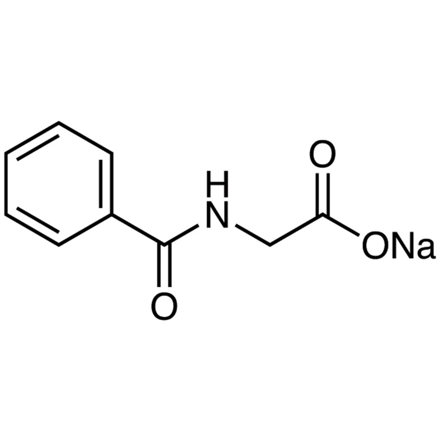 Sodium Hippurate >98.0%(T) - CAS 532-94-5