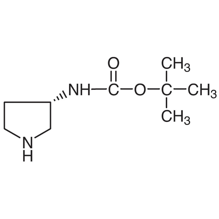 (3S)-(-)-3-(tert-Butoxycarbonylamino)pyrrolidine >98.0%(GC)(T) - CAS 122536-76-9