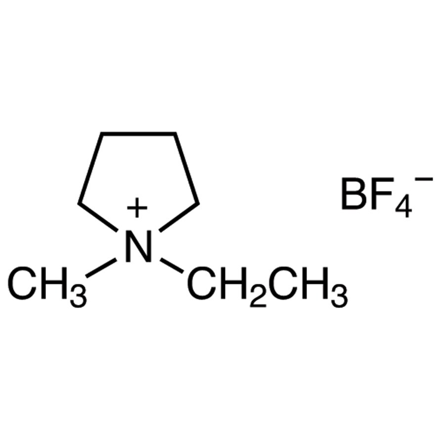 1-Ethyl-1-methylpyrrolidinium Tetrafluoroborate >98.0%(N) - CAS 117947-85-0