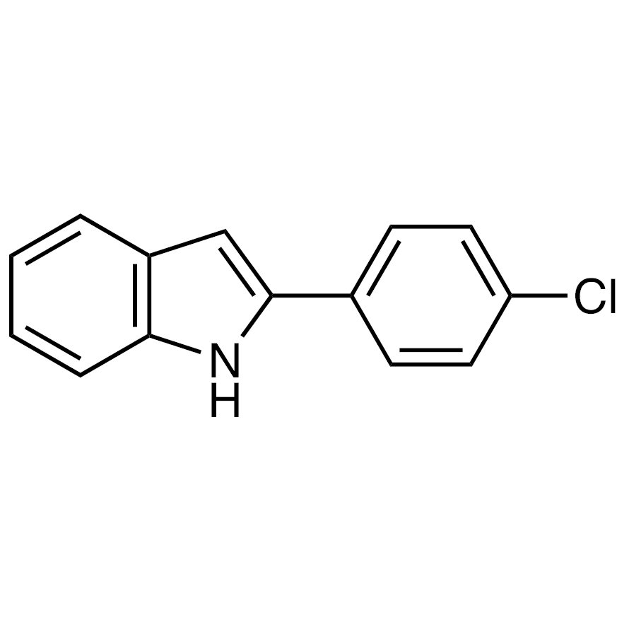 2-(4-Chlorophenyl)-1H-indole >98.0%(GC) - CAS 1211-35-4