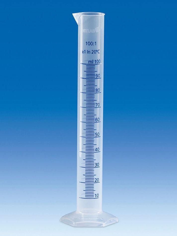 Mezür Plastik (Pp), B Kalite Uzun Form, Mavi Skalalı   2000 ml