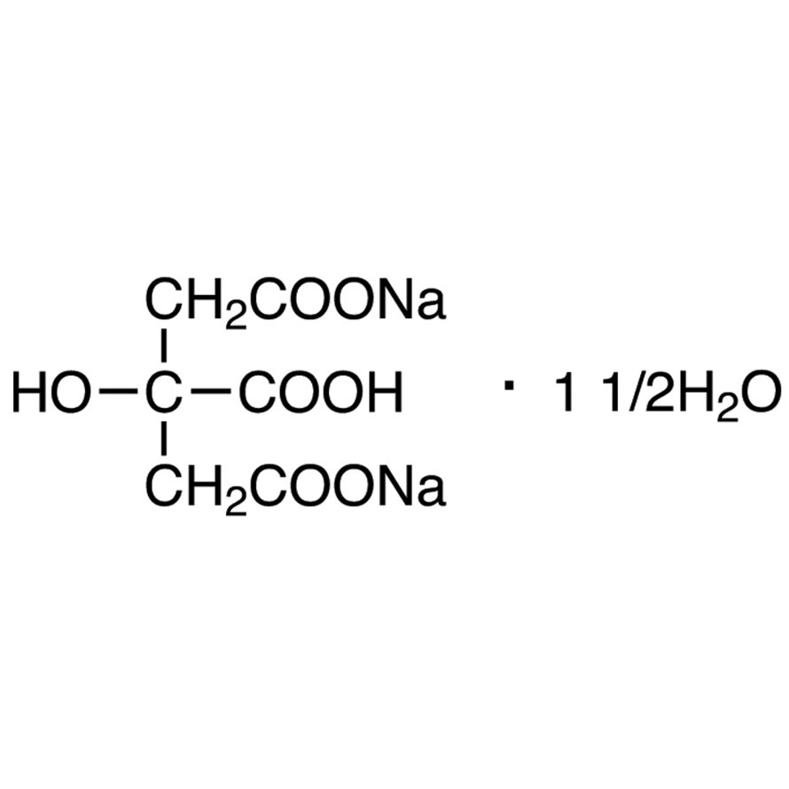 Disodium Citrate Sesquihydrate >98.0%(T) - CAS 6132-05-4