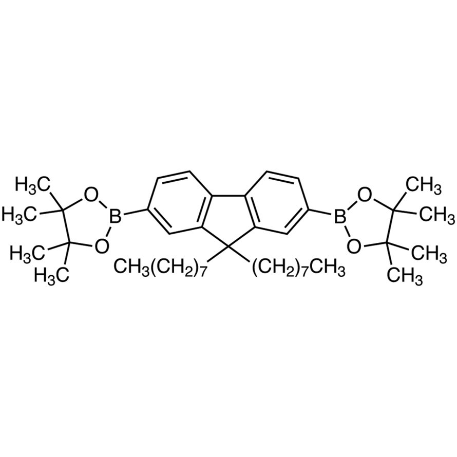 2,7-Bis(4,4,5,5-tetramethyl-1,3,2-dioxaborolan-2-yl)-9,9-di-n-octylfluorene >98.0%(HPLC) - CAS 196207-58-6