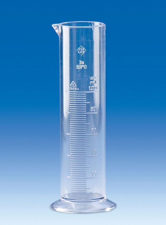 Mezür Plastik (San), Kısa Form, Baskılı Şeffaf Skala - B Kalite   100 ml