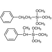 Trimethoxy(phenylethyl)silane (mixture of 1-phenylethyl- and 2-phenylethyl-) >95.0%(GC) - CAS 49539-88-0