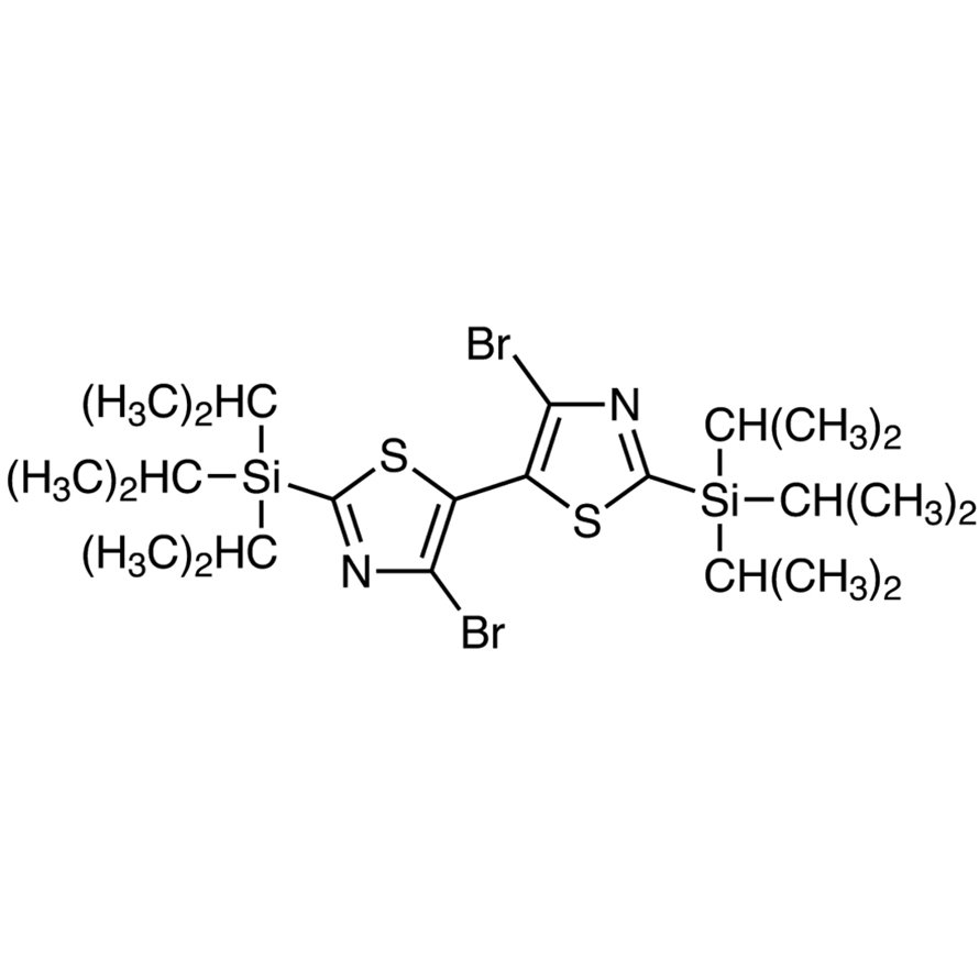 4,4'-Dibromo-2,2'-bis(triisopropylsilyl)-5,5'-bithiazole >98.0%(HPLC) - CAS 1223559-98-5