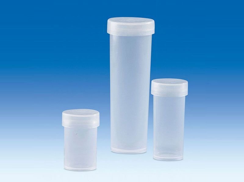 Numune Kabı (Pp) Vidalı Kapaklı, Kapak Pe-Ld, Şefaf, Sızdırmaz   18 ml