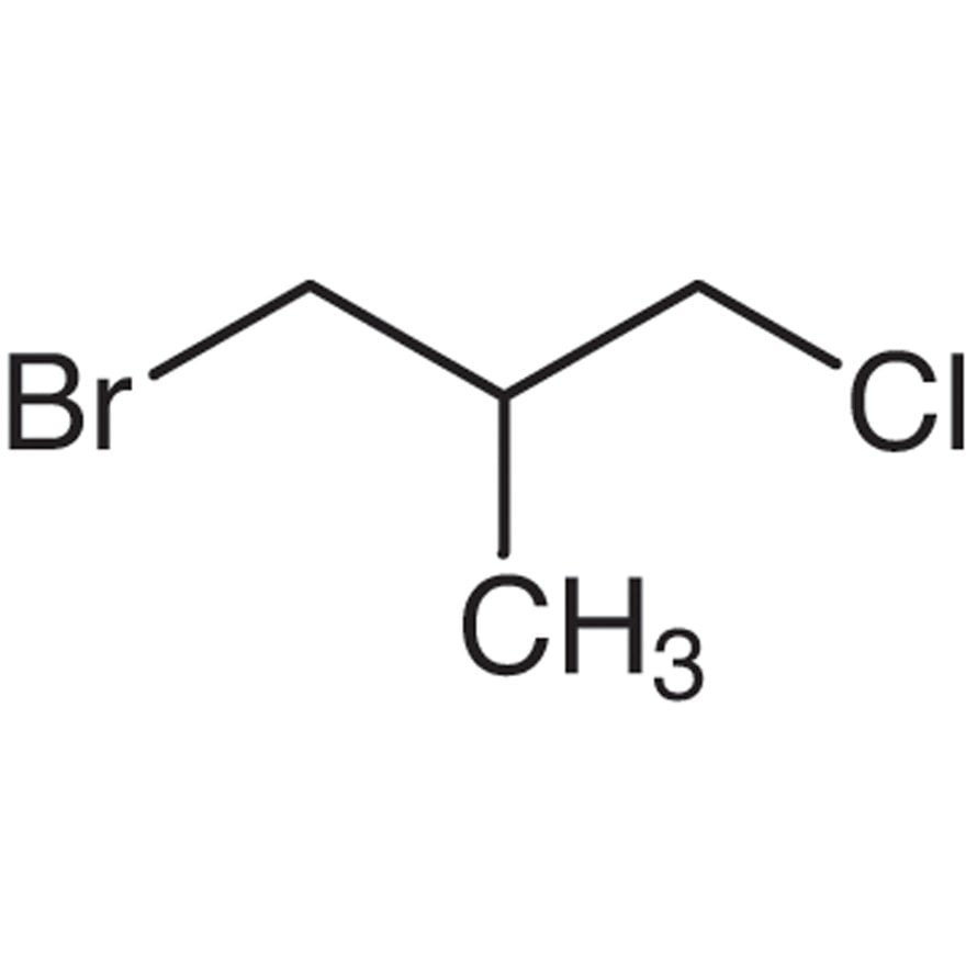 1-Bromo-3-chloro-2-methylpropane >98.0%(GC) - CAS 6974-77-2