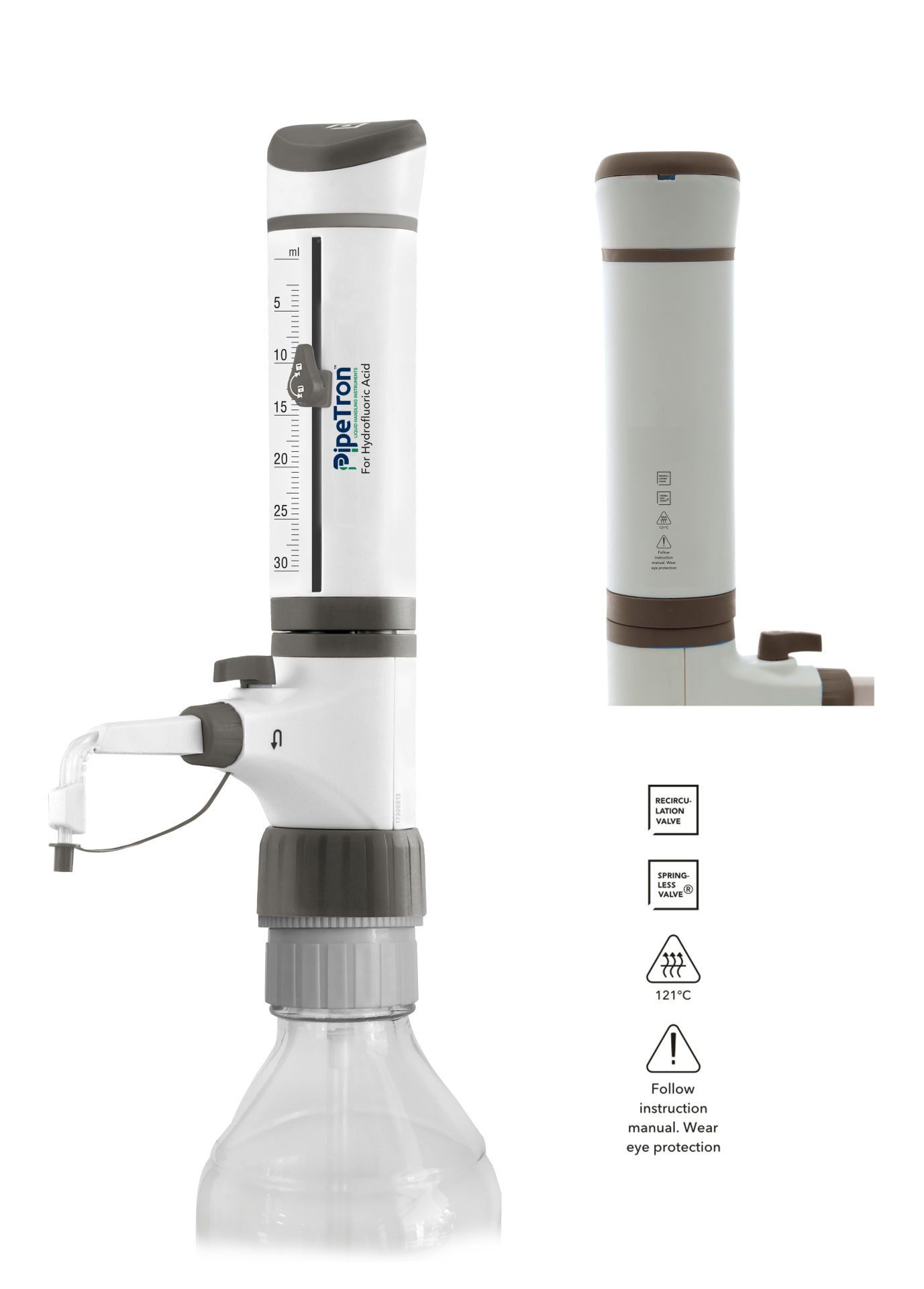Pipetron Lentus Şişe Üstü HF Dispenser 2.5-30 mL