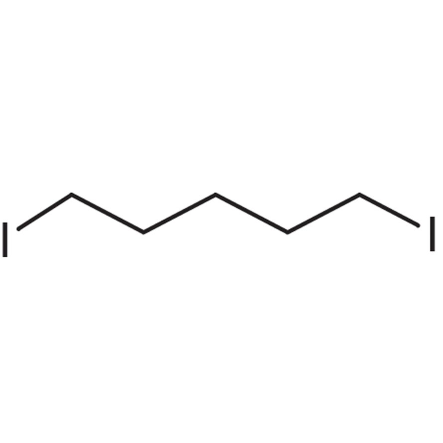 1,5-Diiodopentane (stabilized with Copper chip) >98.0%(GC) - CAS 628-77-3